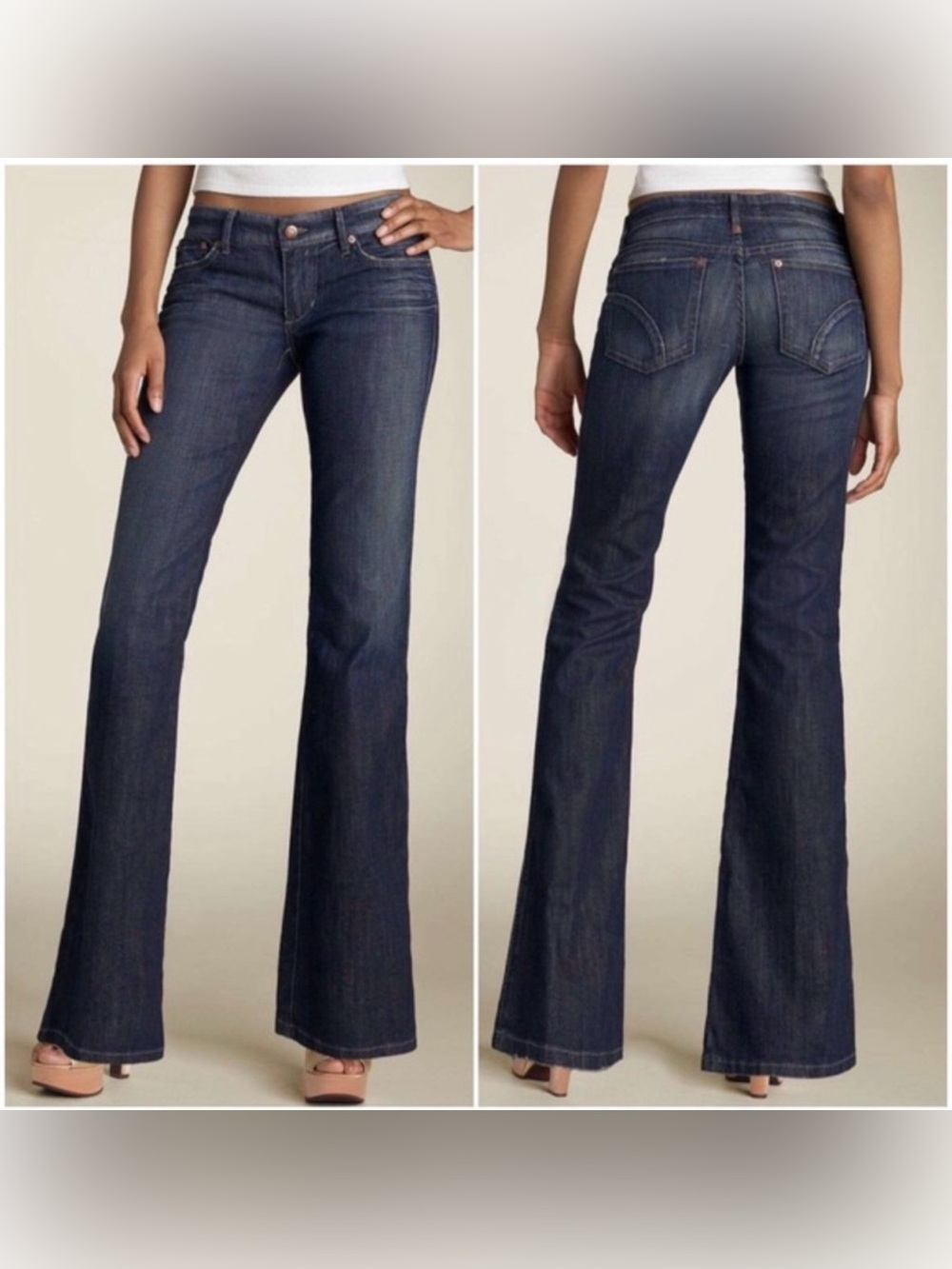 Joes Rocker Jeans Flare Bootcut Size 31 Boho Cool Girl Chic Denim Flattering